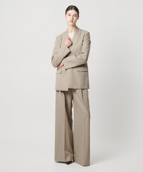 LOEFF（ロエフ）の「＜LOEFF＞ギャバジン バギー パンツ（その他パンツ・レディース・ナチュラル/ダークグレー・1/0/00）」の22枚目の写真