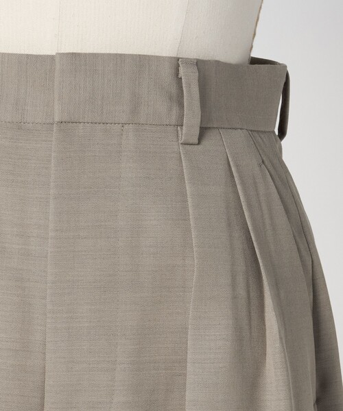 LOEFF（ロエフ）の「＜LOEFF＞ギャバジン バギー パンツ（その他パンツ・レディース・ナチュラル/ダークグレー・1/0/00）」の7枚目の写真