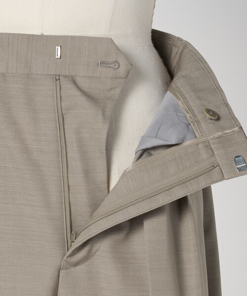 LOEFF（ロエフ）の「＜LOEFF＞ギャバジン バギー パンツ（その他パンツ・レディース・ナチュラル/ダークグレー・1/0/00）」の6枚目の写真