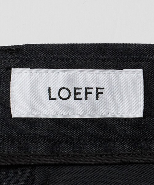 LOEFF（ロエフ）の「＜LOEFF＞ギャバジン バギー パンツ（その他パンツ・レディース・ナチュラル/ダークグレー・1/0/00）」の4枚目の写真