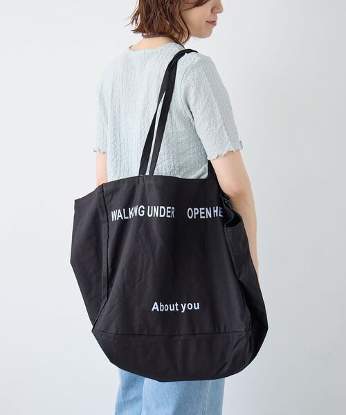 le.coeur blanc(ルクールブラン)の「《WEB限定アイテム》ロゴキャンバスBIGトート(トートバッグ・レディース・レッド/カーキオリーブ/ブラック・FREE)」の14枚目の写真