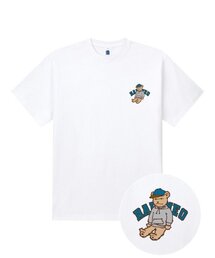 アー フラッフィーベア ホワイト 半袖Tシャツ