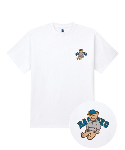 RADINEO(ラディネオ)の「アー フラッフィーベア ホワイト 半袖Tシャツ(Tシャツ/カットソー・メンズ・その他・LARGE/MEDIUM/SMALL/X-LARGE)」の1枚目の写真