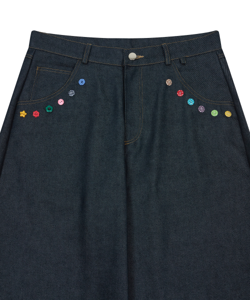 LARTIGENT(ラーティゼン)の「L19 COLOR BUTTON PANTS(NAVY)(その他パンツ・レディース・その他・SMALL/MEDIUM)」の3枚目の写真