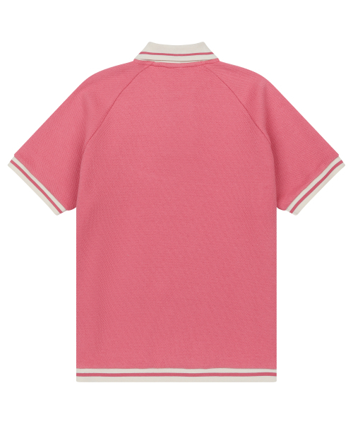 SUNDAY FRUIT MARKET(サンデーフルーツマーケット)の「W) CHERRY WAFFLE COLLAR TEE PINK(ポロシャツ・レディース・その他・SMALL/MEDIUM)」の2枚目の写真