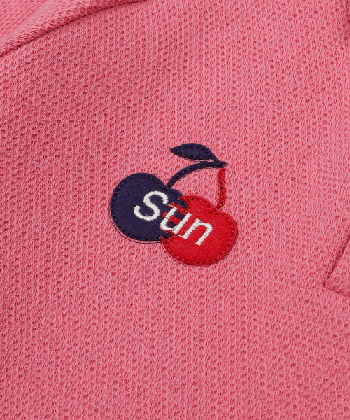 SUNDAY FRUIT MARKET(サンデーフルーツマーケット)の「W) CHERRY WAFFLE COLLAR TEE PINK(ポロシャツ・レディース・その他・SMALL/MEDIUM)」の4枚目の写真