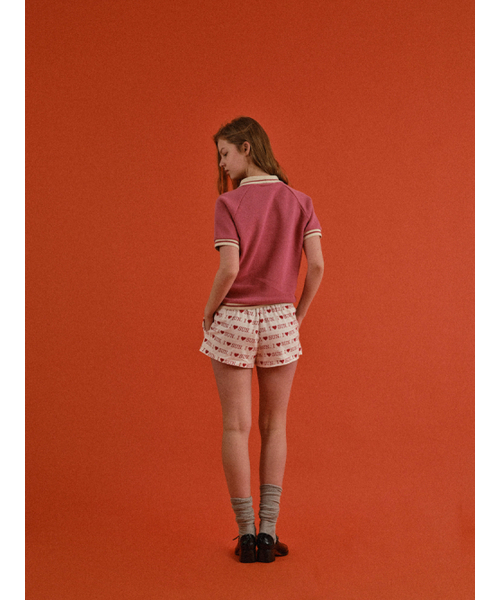 SUNDAY FRUIT MARKET(サンデーフルーツマーケット)の「W) CHERRY WAFFLE COLLAR TEE PINK(ポロシャツ・レディース・その他・SMALL/MEDIUM)」の8枚目の写真