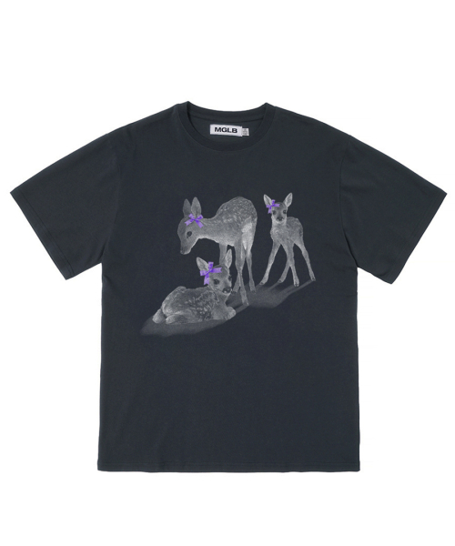MATCHGLOBE(マッチグローブ)の「リボンシカオーバーサイズTシャツ(ネイビー)(Tシャツ/カットソー・レディース・その他・FREE)」の2枚目の写真