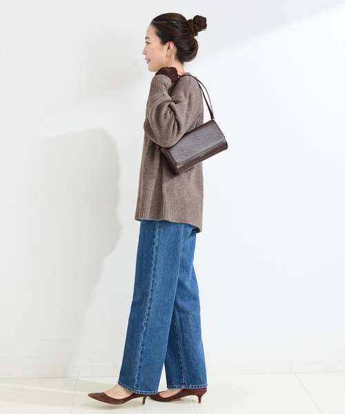 B.C STOCK（ベーセーストック）の「《追加》FOXMIXクルーネックプルオーバー（ニット/セーター・レディース・ブルー/ピンク/レッド/ブラウン/サックスブルー・FREE）」の7枚目の写真