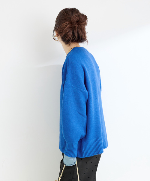 B.C STOCK（ベーセーストック）の「《追加》FOXMIXクルーネックプルオーバー（ニット/セーター・レディース・ブルー/ピンク/レッド/ブラウン/サックスブルー・FREE）」の16枚目の写真