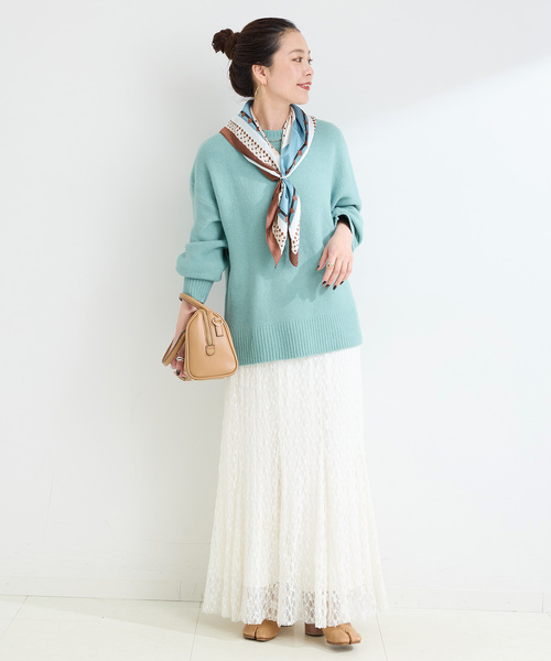 B.C STOCK（ベーセーストック）の「《追加》FOXMIXクルーネックプルオーバー（ニット/セーター・レディース・ブルー/ピンク/レッド/ブラウン/サックスブルー・FREE）」の18枚目の写真