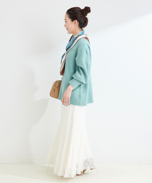 B.C STOCK（ベーセーストック）の「《追加》FOXMIXクルーネックプルオーバー（ニット/セーター・レディース・ブルー/ピンク/レッド/ブラウン/サックスブルー・FREE）」の19枚目の写真