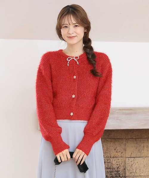 マリークワント（MARY QUANT）/パールリボン カーディガン パールリボン カーディガン（カーディガン/ボレロ）｜MARY QUANT