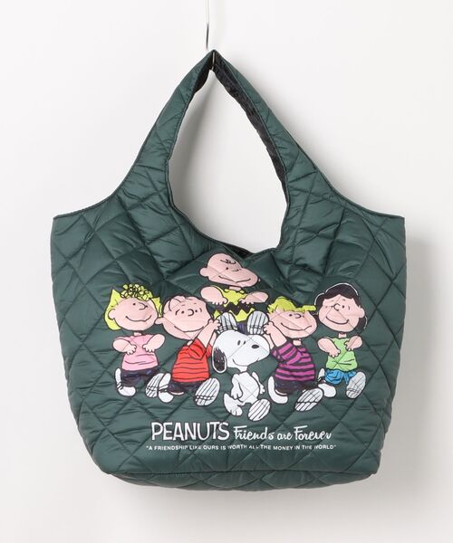 PEANUTS(ピーナッツ)の「PEANUTS 中綿キルティングトート(トートバッグ・レディース・ブラウン/ブラック/その他/レオパード/その他1/ダークグリーン・FREE)」の3枚目の写真