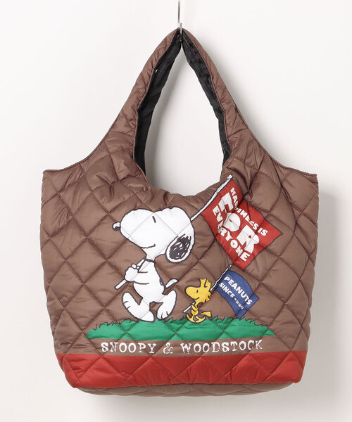 PEANUTS（ピーナッツ）の「PEANUTS 中綿キルティングトート（トートバッグ・レディース・ブラウン/ブラック/その他/レオパード/その他1・FREE）」の9枚目の写真