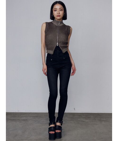 EMODA(エモダ)の「【ELDER】MONSTER H/W DENIM(デニムパンツ・レディース・ブラック・MEDIUM/X-SMALL/SMALL)」の6枚目の写真