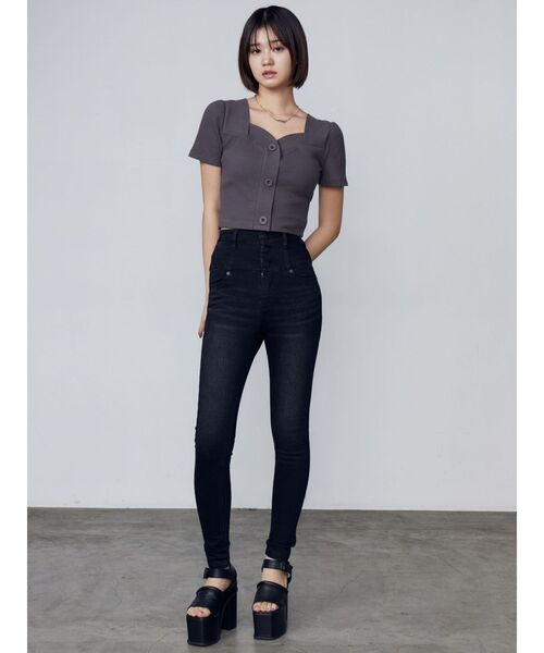 EMODA(エモダ)の「【ELDER】MONSTER H/W DENIM(デニムパンツ・レディース・ブラック・MEDIUM/X-SMALL/SMALL)」の8枚目の写真