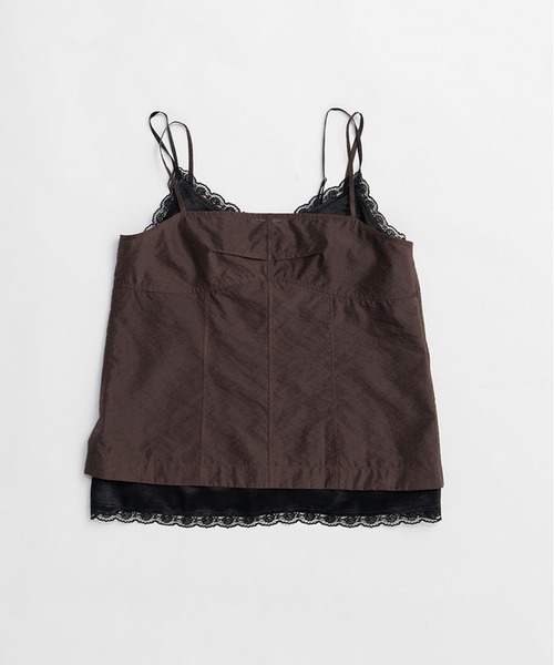 PRANK PROJECT（プランクプロジェクト）の「キャミソールレイヤードトップ / Camisole Set Tops（その他トップス・レディース・ブラック/ブラウン・FREE）」の18枚目の写真