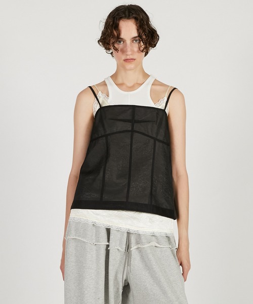 PRANK PROJECT（プランクプロジェクト）の「キャミソールレイヤードトップ / Camisole Set Tops（その他トップス・レディース・ブラック/ブラウン・FREE）」の5枚目の写真