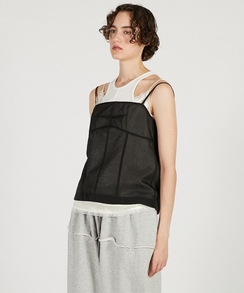 PRANK PROJECT（プランクプロジェクト）の「キャミソールレイヤードトップ / Camisole Set Tops（その他トップス・レディース・ブラック/ブラウン・FREE）」の6枚目の写真