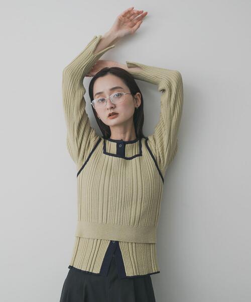 セール】『洗濯可』2WAYニットアンサンブル（ニット/セーター）｜SENSE