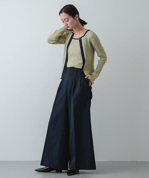 SENSE OF PLACE by URBAN RESEARCH(センスオブプレイスバイアーバンリサーチ)の「『洗濯可』2WAYニットアンサンブル(ニット/セーター・レディース・ホワイト系その他/ベージュ/チャコールグレー・ONE)」の9枚目の写真