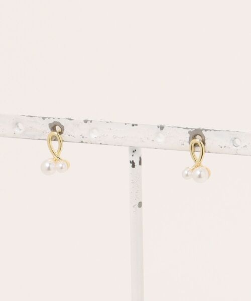 Burner(バーナー)の「【Sonu jewelry(ソヌジュエリー)】パールループミニピアス son-pierce-17-5【RBTS】(ピアス(両耳用)・レディース・ゴールド・FREE)」の5枚目の写真