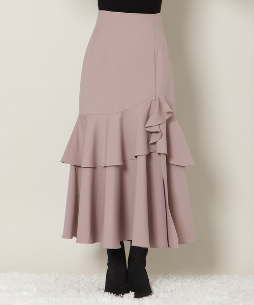 WILLSELECTION(ウィルセレクション)の「【残りわずか】スリットデザインラッフルハイウエストスカート(スカート・レディース・ブラウン系その他/ピンク/ホワイト系その他・FREE)」の16枚目の写真