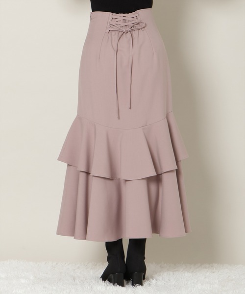 WILLSELECTION(ウィルセレクション)の「【残りわずか】スリットデザインラッフルハイウエストスカート(スカート・レディース・ブラウン系その他/ピンク/ホワイト系その他・FREE)」の18枚目の写真