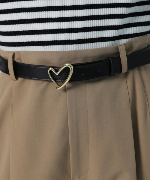 JUSGLITTY(ジャスグリッティー)の「ハートベルト付ワイドパンツ(その他パンツ・レディース・キャメル・2/1/0)」の4枚目の写真