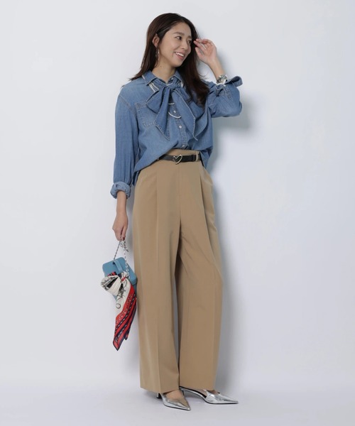 JUSGLITTY(ジャスグリッティー)の「ハートベルト付ワイドパンツ(その他パンツ・レディース・キャメル・2/1/0)」の11枚目の写真