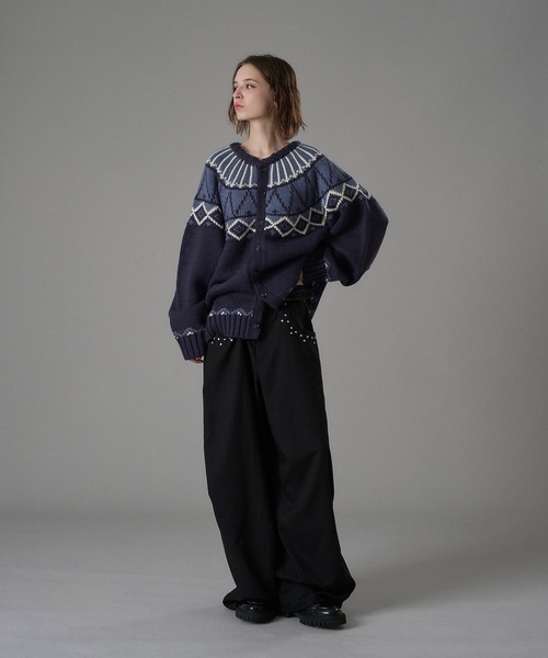 ONCILY(オンシェリー)の「TRADITIONAL NORDIC KNIT CARDIGAN / トラディショナルノルディックニットカーディガン(カーディガン/ボレロ・メンズ・ブラウン/ネイビー/アイボリー・SMALL/MEDIUM/LARGE)」の19枚目の写真