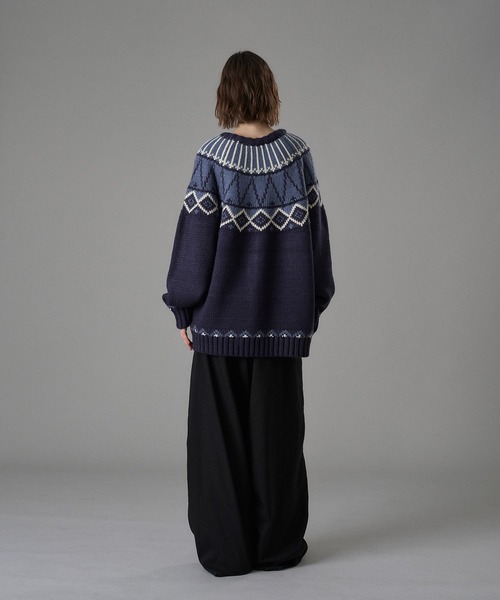 ONCILY(オンシェリー)の「TRADITIONAL NORDIC KNIT CARDIGAN / トラディショナルノルディックニットカーディガン(カーディガン/ボレロ・メンズ・ブラウン/ネイビー/アイボリー・SMALL/MEDIUM/LARGE)」の21枚目の写真