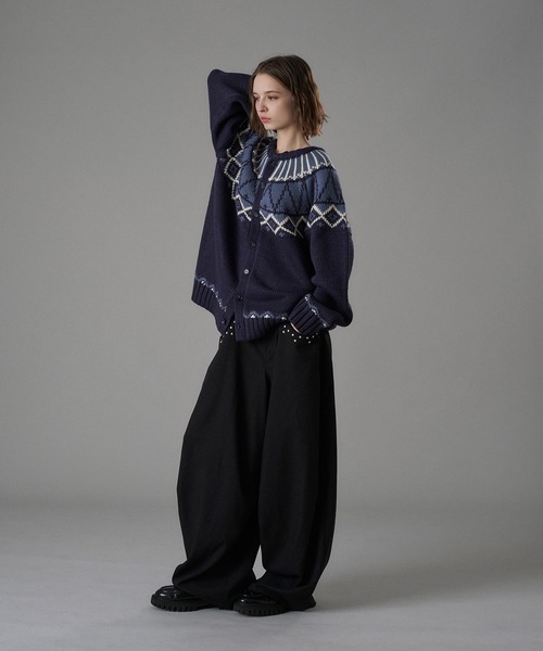 ONCILY(オンシェリー)の「TRADITIONAL NORDIC KNIT CARDIGAN / トラディショナルノルディックニットカーディガン(カーディガン/ボレロ・メンズ・ブラウン/ネイビー/アイボリー・SMALL/MEDIUM/LARGE)」の20枚目の写真