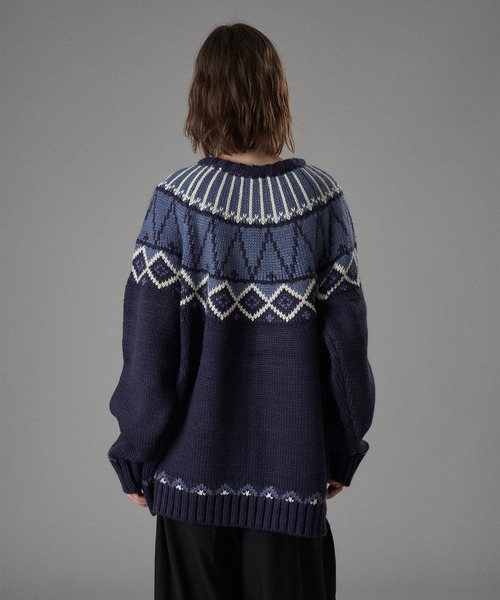 ONCILY(オンシェリー)の「TRADITIONAL NORDIC KNIT CARDIGAN / トラディショナルノルディックニットカーディガン(カーディガン/ボレロ・メンズ・ブラウン/ネイビー/アイボリー・SMALL/MEDIUM/LARGE)」の17枚目の写真