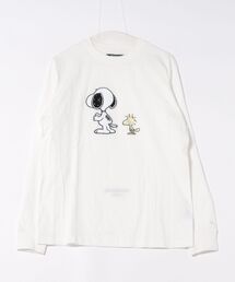 1piu1uguale3 RELAX（ウノピュウノウグァーレトレリラックス）の「【1PIU1UGUALE3 RELAX】スヌーピーコラボT（Tシャツ/カットソー）」