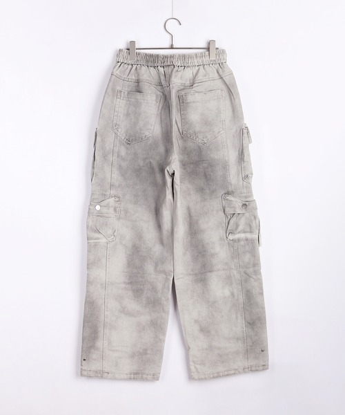 WESTSEA(ウエストシー)の「ウォッシュ加工 デニムカーゴパンツ(カーゴパンツ・メンズ・グレー/ブラック・M/L/XL)」の5枚目の写真