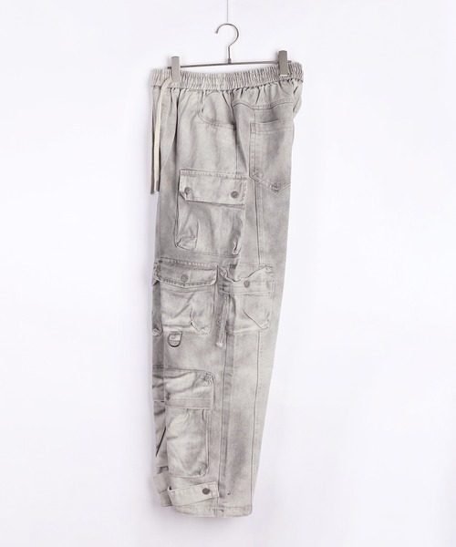 WESTSEA(ウエストシー)の「ウォッシュ加工 デニムカーゴパンツ(カーゴパンツ・メンズ・グレー/ブラック・M/L/XL)」の6枚目の写真