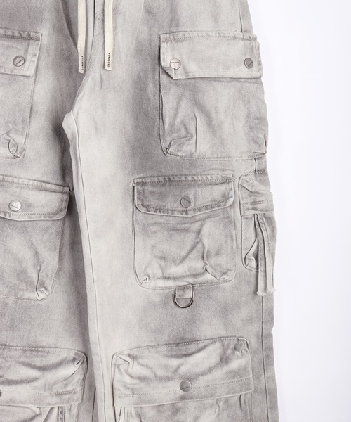 WESTSEA(ウエストシー)の「ウォッシュ加工 デニムカーゴパンツ(カーゴパンツ・メンズ・グレー/ブラック・M/L/XL)」の9枚目の写真