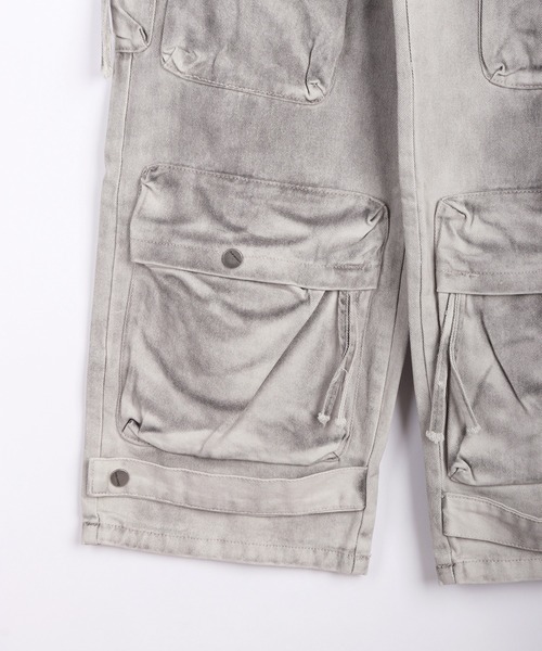 WESTSEA(ウエストシー)の「ウォッシュ加工 デニムカーゴパンツ(カーゴパンツ・メンズ・グレー/ブラック・M/L/XL)」の10枚目の写真