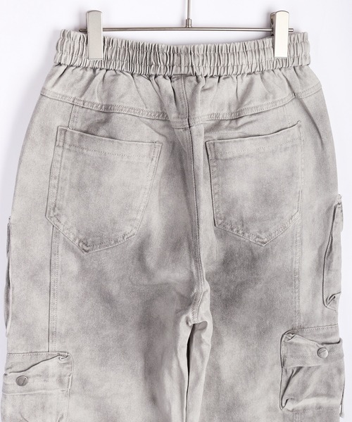 WESTSEA(ウエストシー)の「ウォッシュ加工 デニムカーゴパンツ(カーゴパンツ・メンズ・グレー/ブラック・M/L/XL)」の11枚目の写真