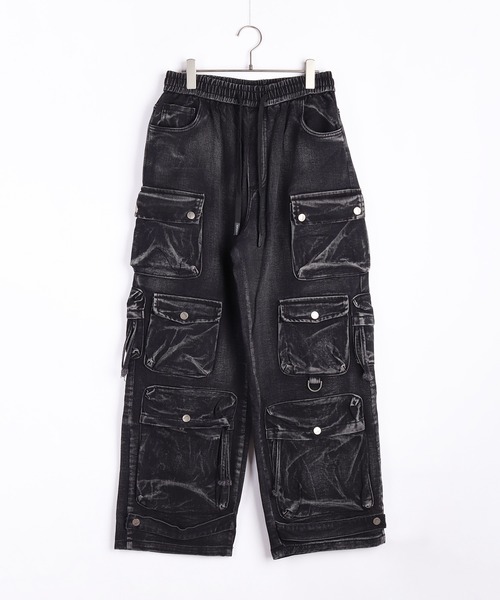 WESTSEA(ウエストシー)の「ウォッシュ加工 デニムカーゴパンツ(カーゴパンツ・メンズ・グレー/ブラック・M/L/XL)」の14枚目の写真