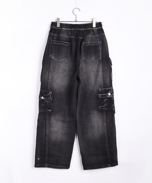 WESTSEA(ウエストシー)の「ウォッシュ加工 デニムカーゴパンツ(カーゴパンツ・メンズ・グレー/ブラック・M/L/XL)」の15枚目の写真