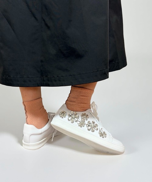 フラワービジュー リボンスニーカー Jeffrey Campbell│Jeffrey