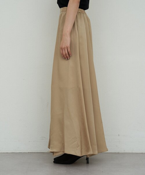 GALLARDAGALANTE（ガリャルダガランテ）の「【楽ちん×エレガント】【セットアップ対応】キュプラフレアスカート（スカート・レディース・ライトベージュ/カーキ/ネイビー・0/1）」の11枚目の写真