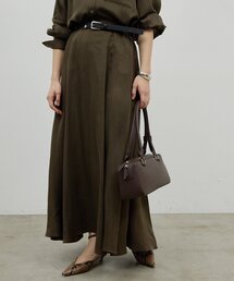 GALLARDAGALANTE | 【楽ちん×エレガント】【セットアップ対応】キュプラフレアスカート(スカート)