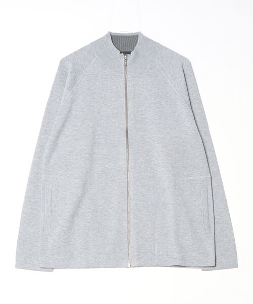 Riicken Baccharブラック ミラノリブフルジップセーター