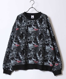 Red Cap Girl(���b�h�L���v�K�[��)��Red Cap Girl Sweat Shirt/���b�h�L���b�v�K�[�� �I�[�o�[�T�C�Y �����v�����g �����|�C���g�h�J ���� �g���[�i�[ �X�E�F�b�g ���f�B�[�X �����Y(�X�E�F�b�g)