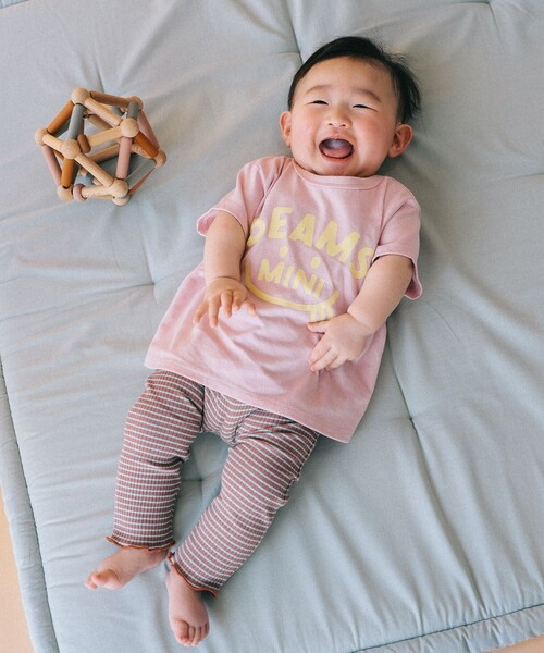 BEAMS mini(ビームスミニ)の「【WEB限定】ベビー スマイル Tシャツ 2026SS(70~80cm)(Tシャツ/カットソー・キッズ・ネイビー/ケリーグリーン/レッド系その他2/オフホワイト・80/70)」の9枚目の写真
