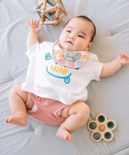 BEAMS mini（ビームスミニ）の「ベビー スマイル Tシャツ 2026SS（70～80cm）プチプラ ベビー 定番 人気　ギフト（Tシャツ/カットソー・キッズ・ネイビー/ケリーグリーン/レッド系その他2/オフホワイト・80/70）」の11枚目の写真
